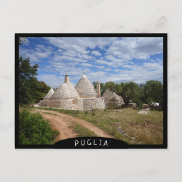 Husen Trulli i Apulien Vykort
