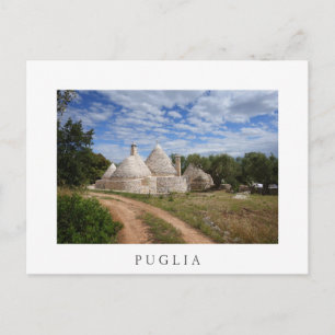 Husen Trulli i Apulien Vykort