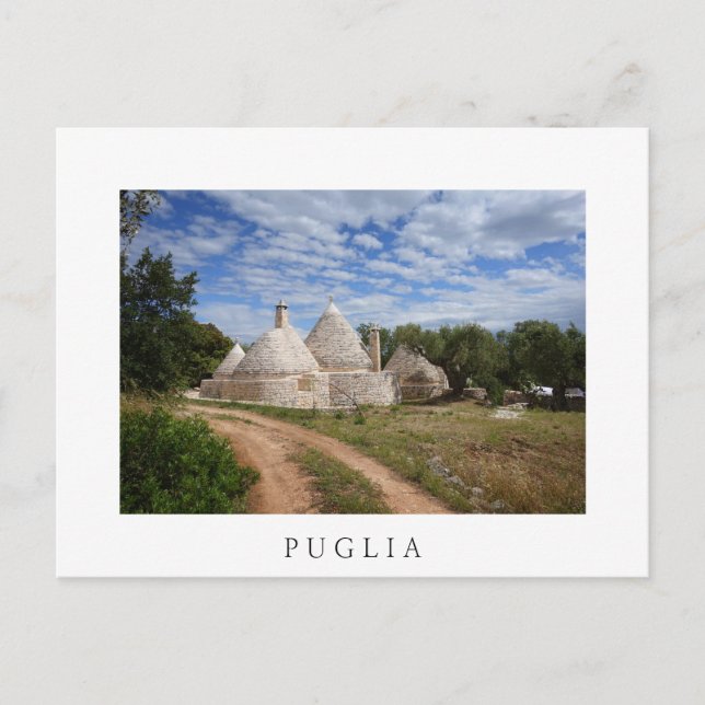 Husen Trulli i Apulien Vykort (Framsida)