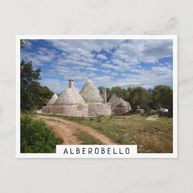 Husen Trulli i Apulien Vykort (Framsida)