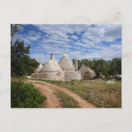 Husen Trulli i Apulien Vykort