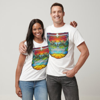 HUSER - LJUS UNISEX T-SHIRT (VAPENSKÖLDEN FRAMFÖR)