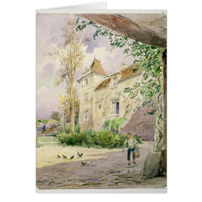 Huset av Armande Bejart i Meudon, c.1906 Hälsningskort (Framsidan)