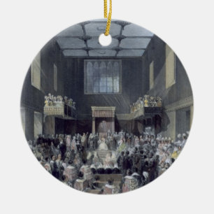 Huset av Lords, henne majestät som öppnar Sessio Julgransprydnad Keramik
