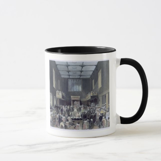 Huset av Lords, henne majestät som öppnar Sessioen Mugg (Höger)