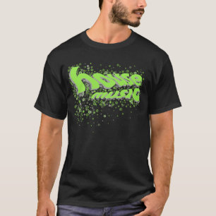 Huset cirklar - grönt/grå färg t shirt