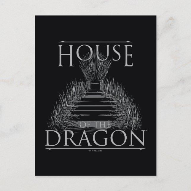 HUSET DRAGON | Järntronen Grafik Vykort (Framsida)