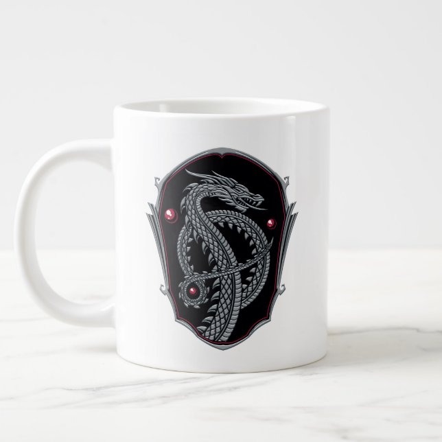 HUSET DRAGON | Silver Dragon-krönika Jumbo Mugg (Vänster)