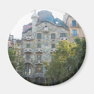 Huset Gaudi Stil i Barcelona Magnet
