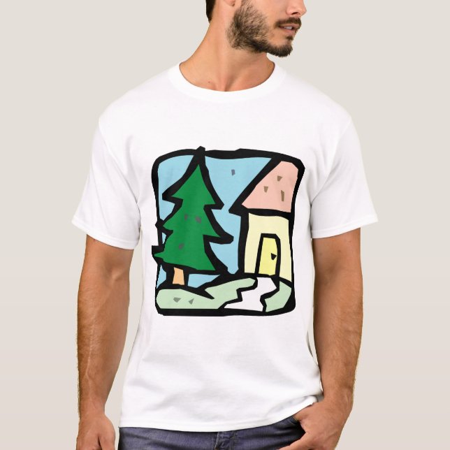 Huset i Garden T Shirt (Framsida)