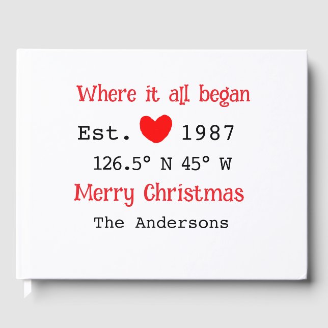 Huset i sjö. Datum år anpassningsbarnas koordinate Gästböcker (Framsida)