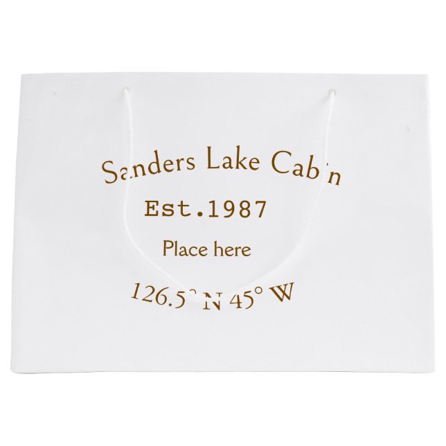 Huset i sjö. Datumårskoordinater lägga till anpass (Framsidan)