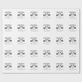 Huset i sjö. Datumårskoordinater lägga till anpass Presentpapper