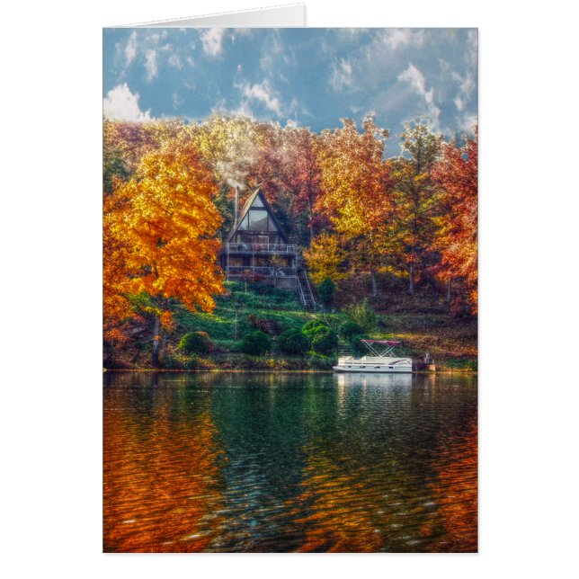 Huset i Sjö Hälsningskort (Framsidan)