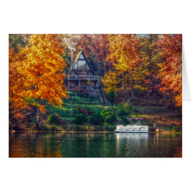 Huset i Sjö Hälsningskort (Framsidan Horizontal)