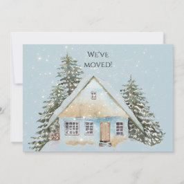 Huset i Snö Nya adress Meddelande