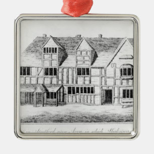 Huset i Stratford-på-Avon Julgransprydnad Metall