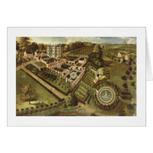 Huset och trädgården av Llanerch Hall, Denbighsh Hälsningskort