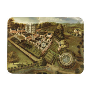 Huset och trädgården av Llanerch Hall, Denbighsh Magnet