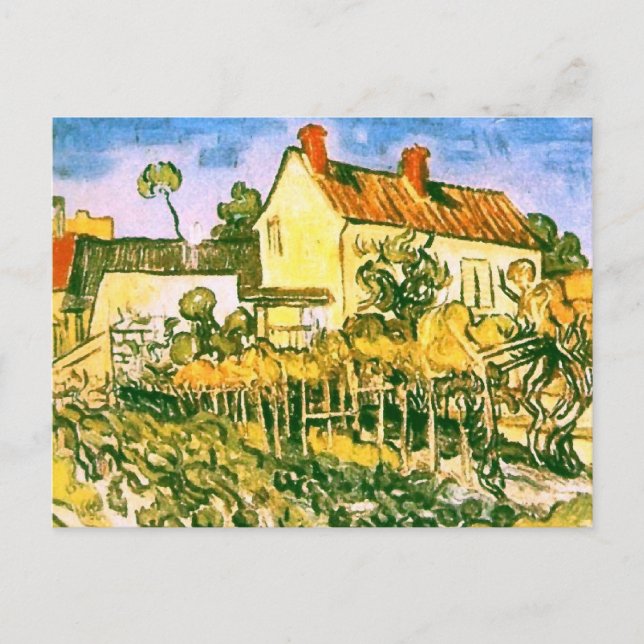 Huset Pere Eloi Van Gogh Fine Art Vykort (Framsida)