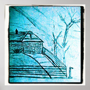 huset skissar poster