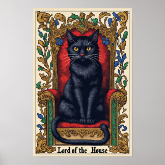 Husets herre - Svart katt Poster