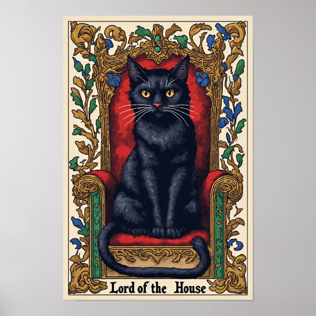 Husets herre - Svart katt Poster (Framsidan)