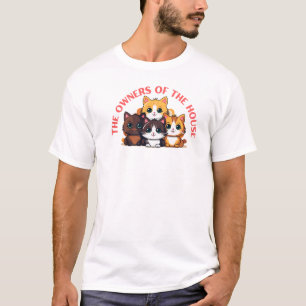 Husets verkliga ägare – Rolig design för husdjur T Shirt