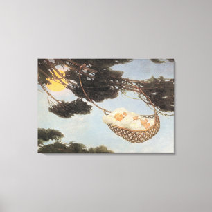 Hush-a-Adjö, Baby Nursery Rhyme Canvastryck