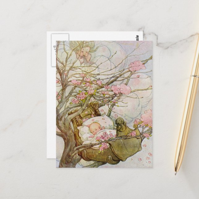 Hush-A-Adjö-Baby Vykort (Fram/Back In Situ)