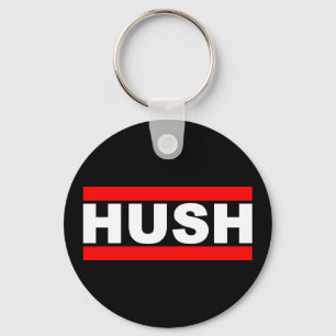 Hush-nyckelkedja för Logotyp Nyckelring