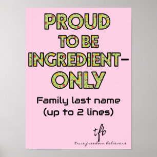 Hushåll med endast ingredienser små poster