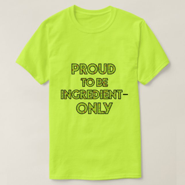 Hushåll med endast ingredienser Unisex T Shirt (Design framsida)