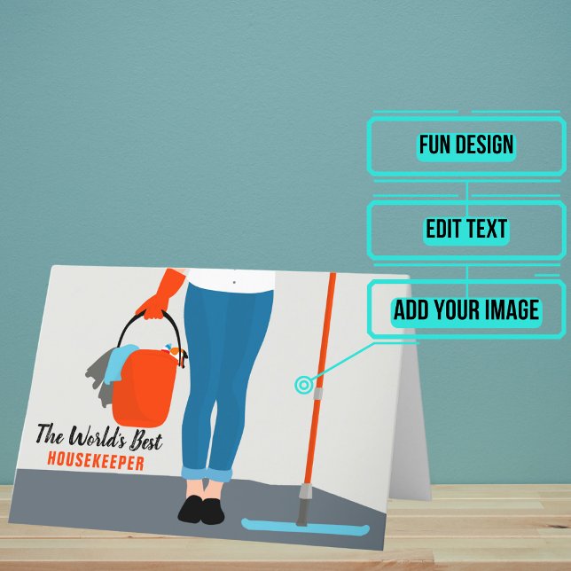 Hushållare Tack Kort (Show your housekeeper that you dearly appreciate him/her.)