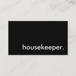 hushållerska. visitkort
