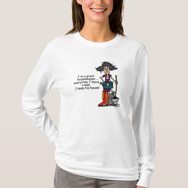 Hushållerskahumor T-shirt (Framsida)