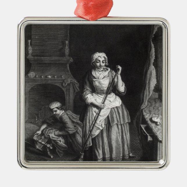 Hushållerskan Julgransprydnad Metall (Framsidan)