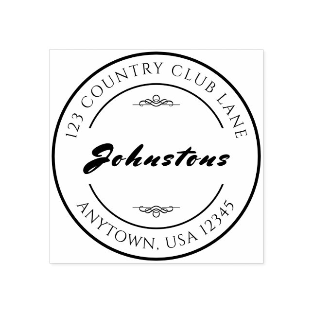 Hushållet Namnteckning Anpassningsbar Rubber Frimä Stämpel (Tryck)