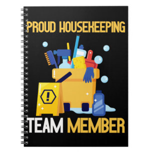 Hushållet Städning Team Proud Housekeeper Anteckningsbok