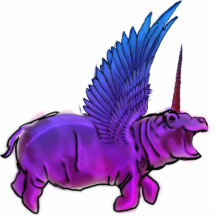 Hushållets HIppocorn Ornament Hanging Hippo Unicor