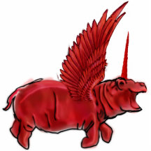 Hushållets HIppocorn Ornament Hanging Hippo Unicor