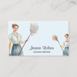 Hushållning för Retro House Städning Services Visitkort