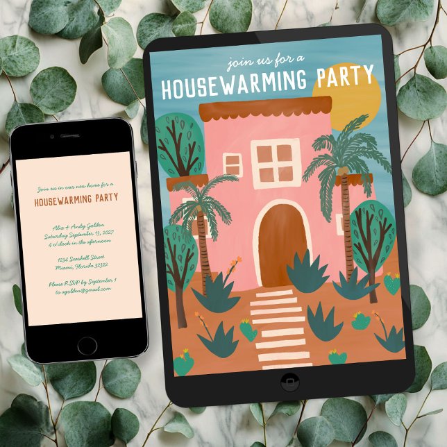 HUSHÅLLNINGEN PARTY Nya Rosan Adress ANPASSNINGSBA Inbjudningar (HOUSEWARMING PARTY New Pink Home Address CUSTOM Digital Download evite Invitation
)
