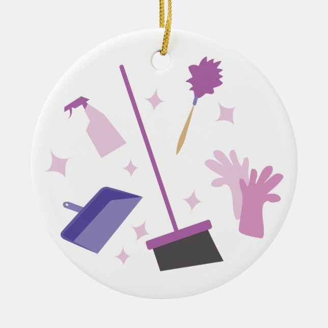 Hushållningutrustning Julgransprydnad Keramik (Framsidan)