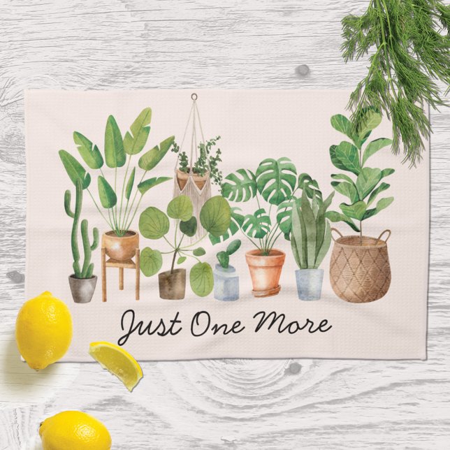 Hushållsanläggningens vattenfärgscitat kökshandduk (In situ)