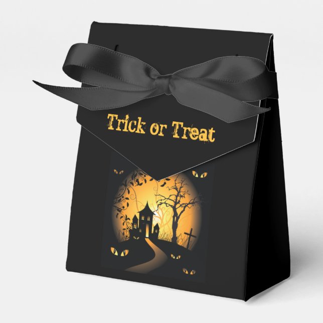 Hushållsboxen Halloween Tält Presentaskar (Framsidan Sidan)
