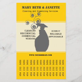 Hushållsfack Städning företag Flygblad