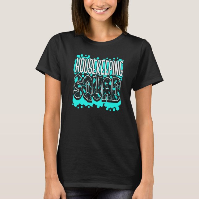 Hushållsfack Städning House Cleaner Housekee T Shirt (Framsida)