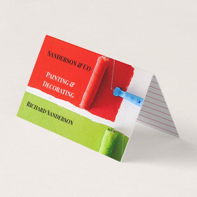 Hushållsfärgdekorator Färgfyllare Professional Visitkort (Framsida)