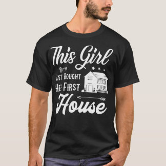 Hushållsgåva för kvinnor - hennes första hus t shirt
